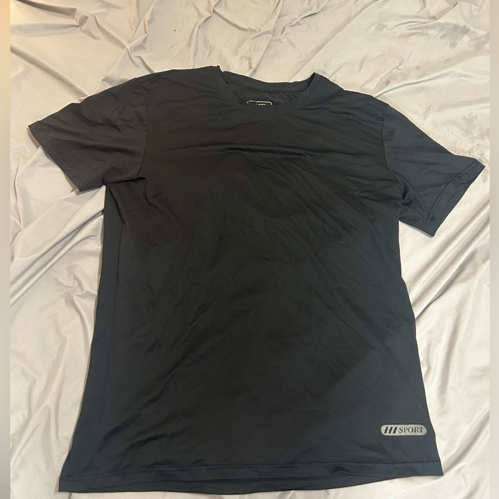 Essentials Black Short Sleeve Performance Tee